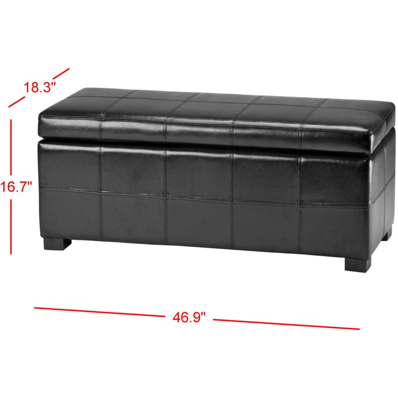 Latitude Run® Maiden Upholstered Flip Top Storage Bench And Reviews Wayfair